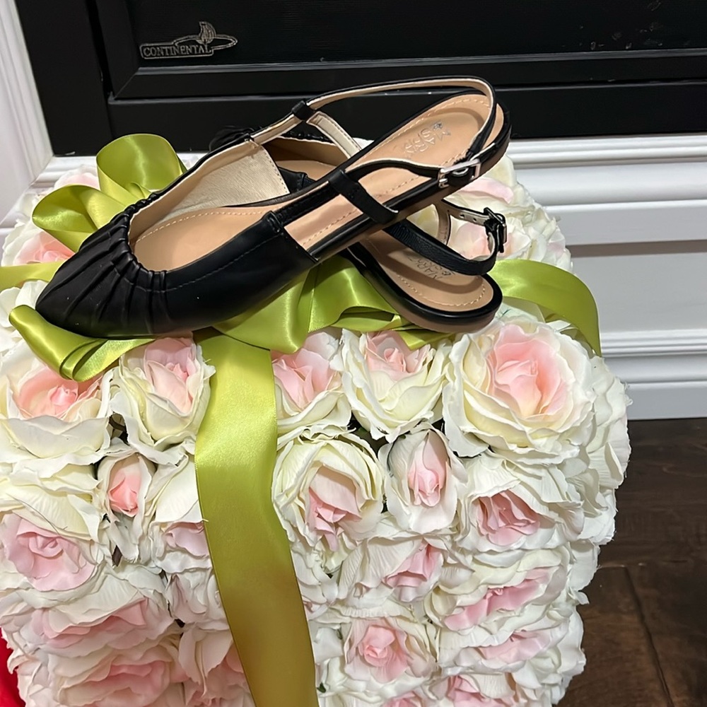 💜 M577 Market & Spruce black shoes 👠 US6